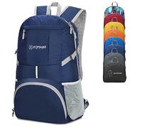 ZOMAKE 35L Mochila Plegable Ligera de Senderismo Pequeña Mochilas Para Hombre Mujer Viaje Trekking Deporte(Azul marin)