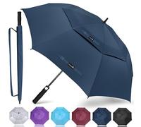 ZOMAKE 73 Pulgadas Paraguas Golf Extra Grande, XXXL Gigante Antiviento Apertura Automatica Paraguas de Golf,Grandes Umbrella con Doble Capa Para Hombre Mujer Familiar(Azul)