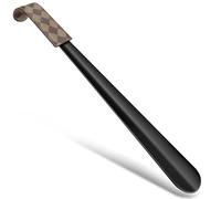 ZOMAKE Calzadoras De Zapatos,42cm Calzador Largo Metalico,Calzador Acero Inoxidable Para Personas Mayores Mujer Embarazada(1 Pieza Negra B)