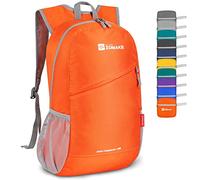 ZOMAKE Mochila de Senderismo Ultraligera de 20 l,Resistente al Agua,Pequeña Mochila de Camping para Deportes al Aire Libre,Hombres Y Mujeres(Naranja-PL)