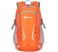 ZOMAKE Mochila Plegable Ligera 35 L,Mochilas Compacta con Resistencia al Agua para Hombre Mujer Viajar Senderismo al Aire Libre(Naranja)