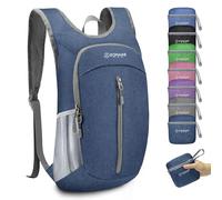 ZOMAKE Mochila Plegable Ligera,Backpack Senderismo Pequeña 10L(Azul Rey) | Nylon,Anti-desgarro,Resistencia al Agua,Compacto Bag,Cabe en Maleta o Bolsa,Deporte Senderismo Salidas Viajes,Hombre Mujer