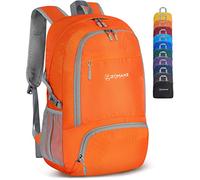 ZOMAKE Mochila Plegable Ligera de Senderismo Pequeña Mochila Con Resistencia Al Agua 30L Para Hombre Mujer Viaje Trekking Deporte(Naranja)