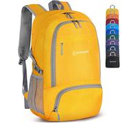 ZOMAKE Mochila Plegable Ligera de Senderismo Pequeña Mochila Con Resistencia Al Agua 30L Para Hombre Mujer Viaje Trekking Deporte(Amarillo)