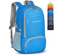 ZOMAKE Mochila Plegable Ligera de Senderismo Pequeña Mochilas Con Resistencia Al Agua 30L Para Hombre Mujer Viaje Trekking Deporte(Azul claro)