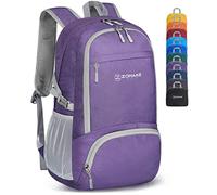 ZOMAKE Mochila Plegable Ligera de Senderismo Pequeña Mochilas Con Resistencia Al Agua 30L Para Hombre Mujer Viaje Trekking Deporte(Violeta)