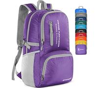 ZOMAKE Mochila Plegable Ligera de Senderismo Pequeña Mochilas Con Resistencia Al Agua 35L Para Hombre Mujer Viaje Trekking Deporte(Violeta)
