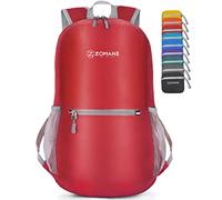 ZOMAKE Mochila Plegable Ultraligera - Mochilas de Senderismo Pequeña Mochila Con Resistencia Al Agua 20L Para Hombre Mujer Viaje Trekking Deporte(Rojo)