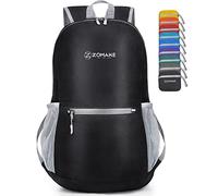 ZOMAKE Mochila Plegable Ultraligera - Mochilas de Senderismo Pequeña Mochila con Resistencia Al Agua 20L para Hombre Mujer Viaje Trekking Deporte(Negro)