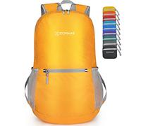 ZOMAKE Mochila Plegable Ultraligera - Mochilas de Senderismo Pequeña Mochila Con Resistencia Al Agua 20L Para Hombre Mujer Viaje Trekking Deporte(Amarillo)