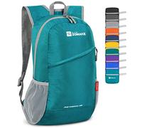 ZOMAKE Mochila Senderismo Montaña Plegable Ligera 20 L Pequeñas para Hombre Mujer,Mochilas Compacta para Viajar(Lago Verde)