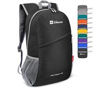 ZOMAKE Mochila Senderismo Montaña Plegable Ligera 20 L Pequeñas para Hombre Mujer,Mochilas Compacta para Viajar(Negro)