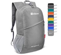 ZOMAKE Mochila Senderismo Montaña Plegable Ligera 20 L Pequeñas para Hombre Mujer,Mochilas Compacta para Viajar(Gris-plata)