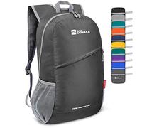 ZOMAKE Mochila Senderismo Montaña Plegable Ligera 20 L Pequeñas para Hombre Mujer,Mochilas Compacta para Viajar(Gris Medio)