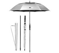 ZOMAKE Paraguas de Golf 62 Pulgadas - Grande XL Paraguas Golf Protección UV Apertura Automática Umbrella Gigante Con barra de extensión,Paraguas Golf de Sol Para Hombre Mujer Familia(Negro plateado)