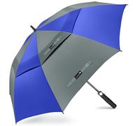 ZOMAKE Paraguas de golf grande resistente al viento,resistente al viento,62 pulgadas, paraguas de golf grande,doble toldo ventilado para hombres,paraguas extragrande de gran tamaño con(Gris Azulado A)