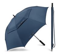ZOMAKE Paraguas Golf Extra Grande 80 Pulgadas - XXXXL Gigante Antiviento Guarda Chuva Golf,Grandes Umbrella con Doble Capa Para Hombre Mujer Familiar(Azul)