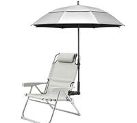 ZOMAKE Paraguas Golf Grande de Sol,UV Paraguas Plegable Antiviento Resistente con Ventilado Sombrilla 54 Pulgadas Doble Cubierta para Hombre Mujer para Sol y Lluvia con Clip(Plateado/Negro)