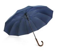 ZOMAKE Paraguas Grande 12 Varillas,120 cm XXL Paraguas de Golf Resistente Antiviento,55 Pulgadas Parasol Largo Clásico con Bastones Apertura Automática para Hombre Mujer(Azul C)