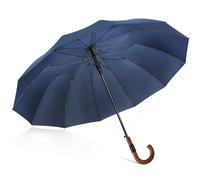 ZOMAKE Paraguas Grande 12 Varillas,55 Pulgadas XXL Paraguas de Golf Resistente Antiviento,120 cm Paraguas Largo Clásico con Bastones Para Hombre Mujer(Azul-B)