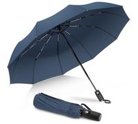 ZOMAKE Paraguas Plegable Antiviento 114 cm Grande, Resistente y Compacto | Mujer y Hombre, Paraguas Automático, 10 Varillas Reforzadas, Umbrella Portátil, Pequeño al Plegarse, Anti-UV, Diario y Viaje