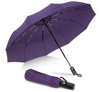 ZOMAKE Paraguas Plegable Antiviento,Pequeño Paragua Protección Solar UV para Mujer Hombre,Mini Umbrella con Apertura y Cierre Automático,Resistente al Viento de Secado Rápido(Classic Purple)