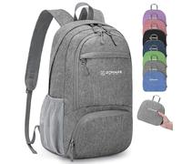 ZOMAKE Ultraligera Pequeña 20L Mochila Plegable para Senderismo Montaña Excursion Mochilas Ligeras Viajar para Hombre Mujer(Gris)