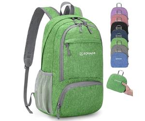 ZOMAKE Ultraligera Pequeña 20L Mochila Plegable para Senderismo Montaña Excursion Mochilas Ligeras Viajar para Hombre Mujer(Verde Oscuro)