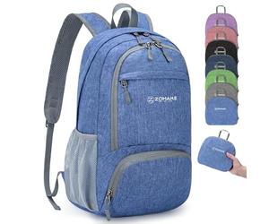 ZOMAKE Ultraligera Pequeña 20L Mochila Plegable para Senderismo Montaña Excursion Mochilas Ligeras Viajar para Hombre Mujer(Azul Oscuro)