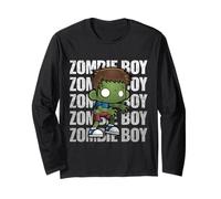Zombi Boy Cute Adorable Kawaii Halloween Zombies Manga Larga