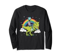 Zombi Halloween Dinosaurio Tyrannosaurus T-Rex Nube arcoíris Manga Larga