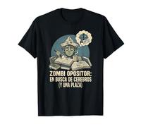 Zombi Opositor Busca Cerebros y Plaza Policia Nacional Apto Camiseta