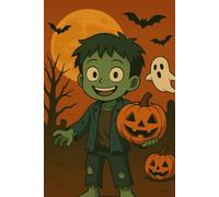 Zombie Anime Halloween Notebook: Fun and Easy Notebook for Boys and Girls | Cute Pumpkins, Ghosts, Witches and Monsters | Perfect Halloween Gift