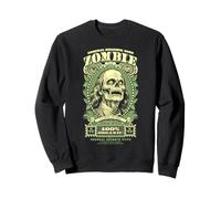 Zombie Benjamin Franklin Halloween Billete Horror Dollar Sudadera
