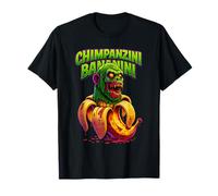 Zombie Chimpanzini Bananini, Italiano Brainrot Halloween Meme Camiseta