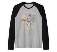 Zombie Dad Apocalypse Parent Horror Papá Humor Halloween Camiseta Manga Raglan