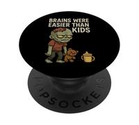 Zombie Dad Apocalypse Parent Horror Papá Humor Halloween PopSockets PopGrip Adhesivo
