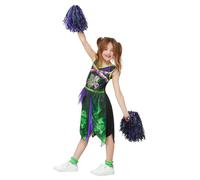 Zombie Disfraz Niña de Halloween para Niños Cheerleader School Girl