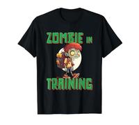 Zombie en Entrenamiento Divertido película de Terror Halloween Living Dead Camiseta gráfica económica, Hombre, Negro, XL