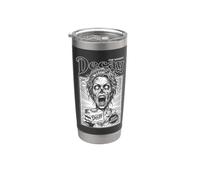 Zombie Girl Decay para mujer, divertida publicidad de Halloween Vaso térmico de acero inoxidable de doble pared