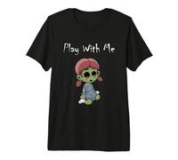 Zombie Girl Funny Zombie Doll Juega Conmigo Halloween Zombies Camiseta Premium
