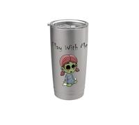Zombie Girl Funny Zombie Doll Juega Conmigo Halloween Zombies Vaso térmico de acero inoxidable de doble pared