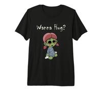 Zombie Girl Funny Zombie Doll ¿Quieres abrazar? Halloween Zombies Camiseta Premium