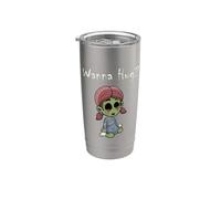 Zombie Girl Funny Zombie Doll ¿Quieres abrazar? Halloween Zombies Vaso térmico de acero inoxidable de doble pared