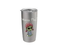 Zombie Girl Funny Zombie Doll ¿Quieres jugar? Zom e Halloween Vaso térmico de acero inoxidable de doble pared