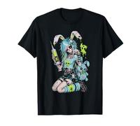 Zombie Goth Bunny Esqueleto Chica EMO Kawaii Goth Chica Camiseta