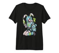 Zombie Goth Bunny Esqueleto Chica EMO Kawaii Goth Chica Camiseta Premium