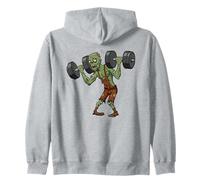 Zombie Halterofilia Muertos vivientes Gimnasio Entren Sudadera con Capucha