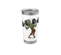 Zombie Halterofilia Muertos vivientes Gimnasio Entren Vaso térmico de acero inoxidable de doble pared