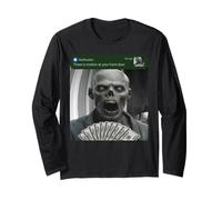 Zombie Hay Movimiento en tu Puerta Principal Halloween Horror Manga Larga